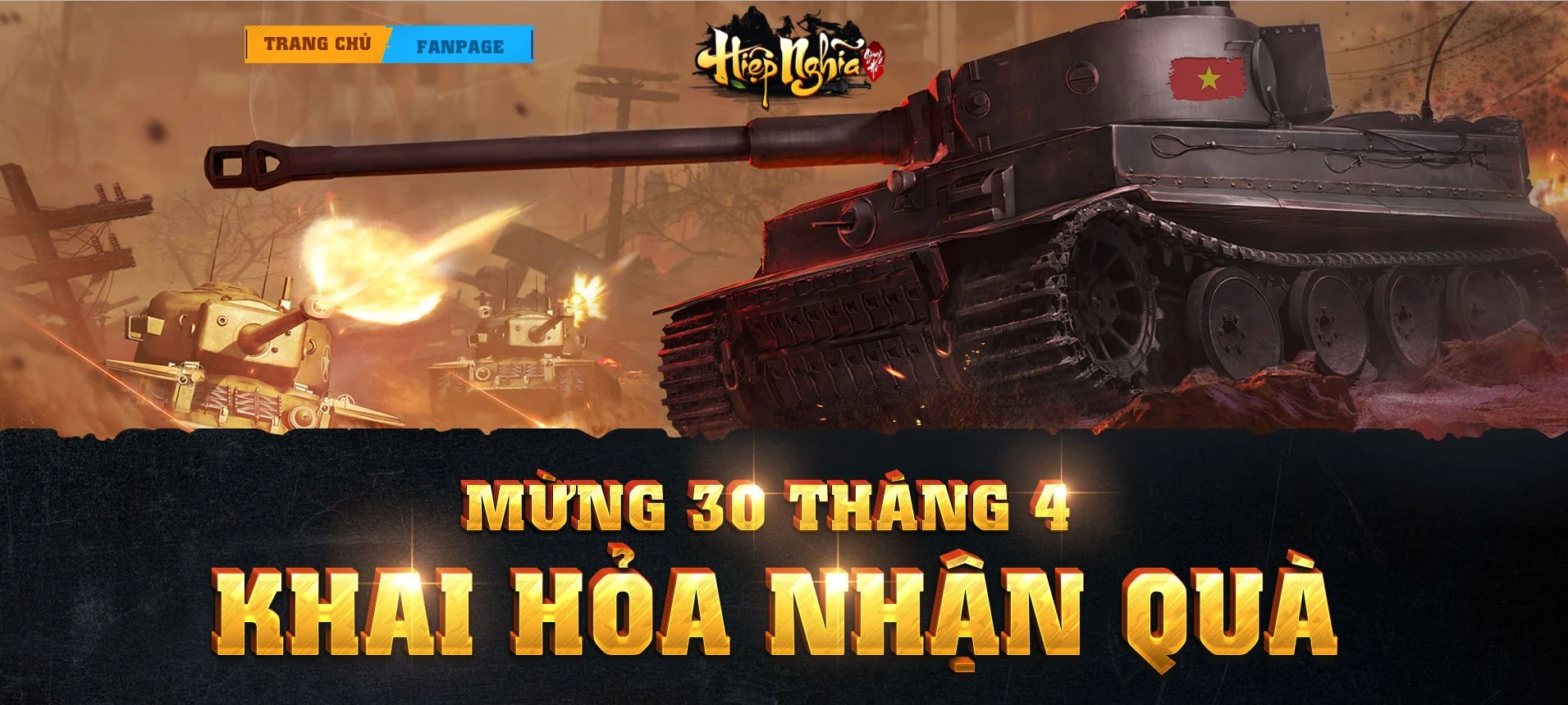 [Hiệp Nghĩa Giang Hồ Mobile] Sự Kiện Mừng Lễ 30/4 - 01/05 Khai Hỏa Nhận Quà 