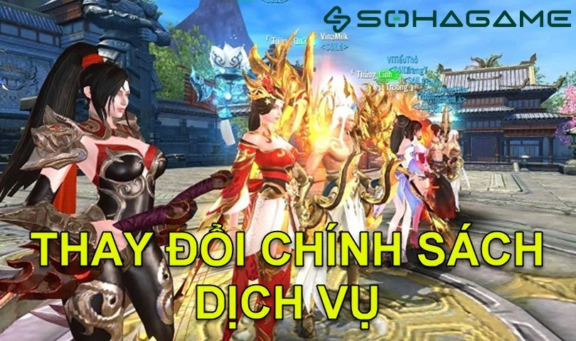 SohaGame thay đổi chính sách dịch vụ kể từ 01/06/2020