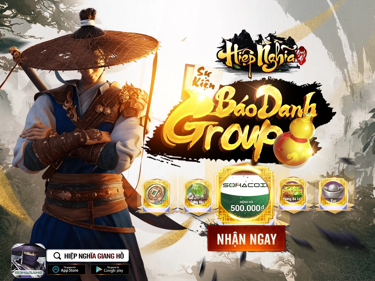 [Hiệp Nghĩa Giang Hồ] Báo Danh Group - Gia Nhập Võ Lâm Tửu Quán Nhận Quà Cực Chất