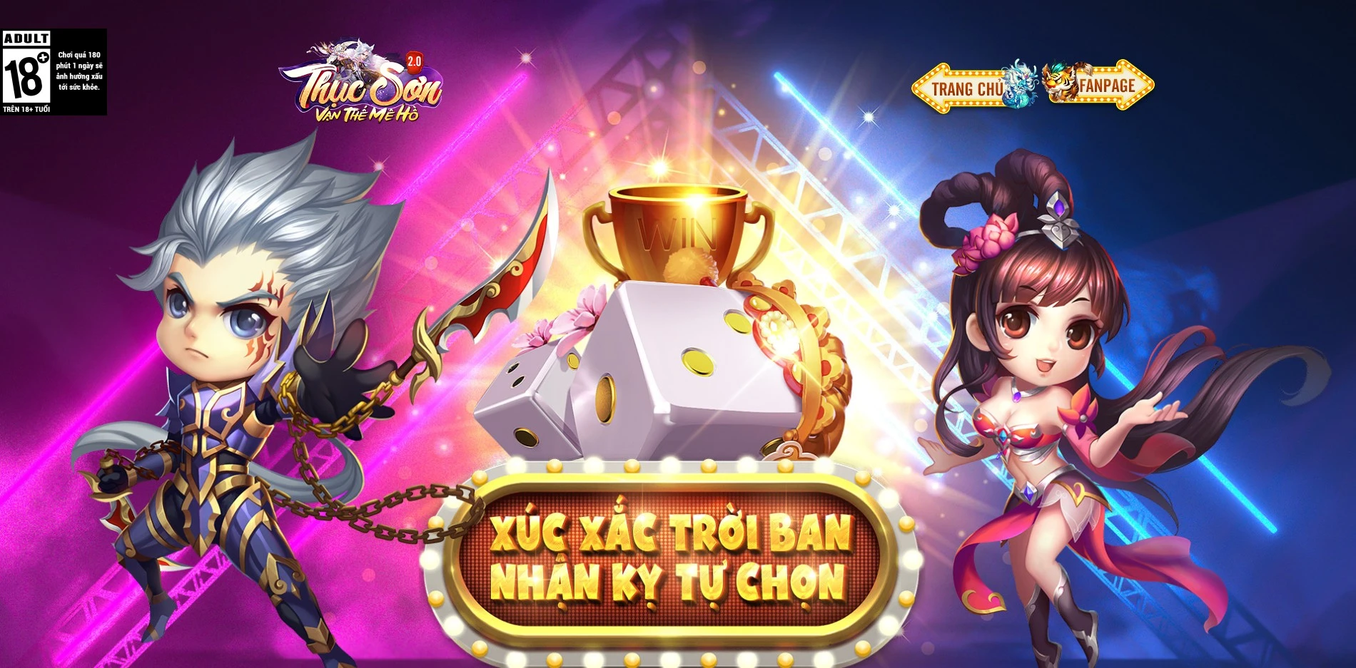 [Thục Sơn Kỳ Hiệp Mobile] Xúc Xắc Trời Ban - Nhận Kỵ Tự Chọn 