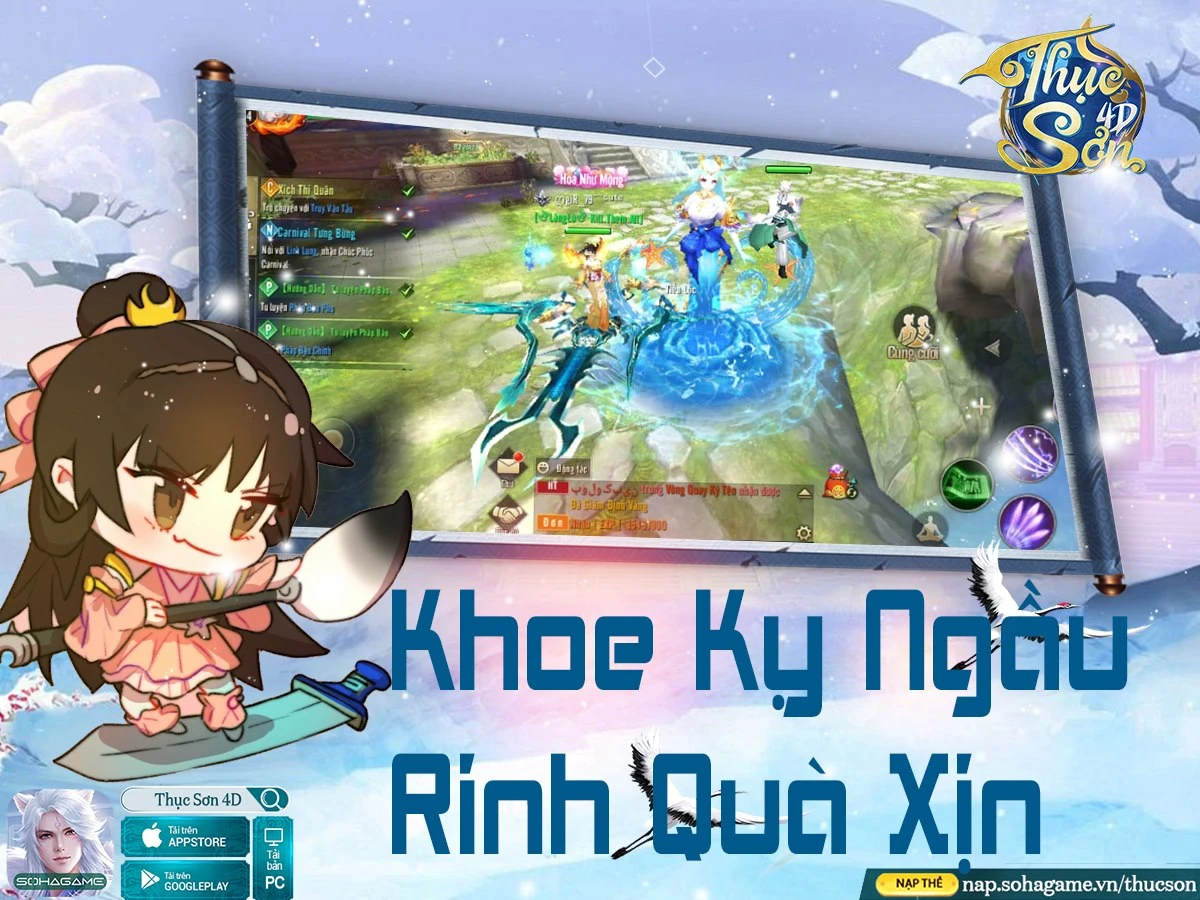 [Thục Sơn 4D] Event Khoe Kỵ Đẹp - Nhận Quà Xin - Nhận Ngay Giftcode Cực Ngon