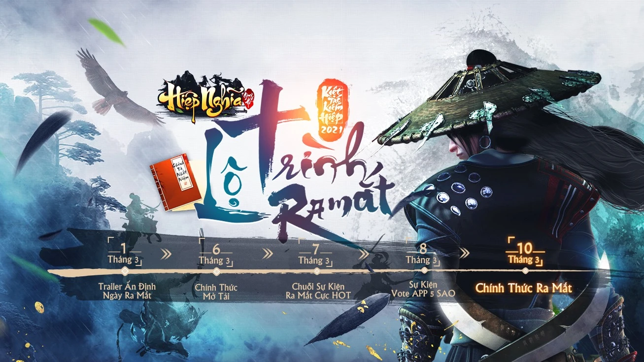 [Hiệp Nghĩa Giang Hồ] Chốt Ngày Ra Mắt 10/3 Game Thủ Tuyển Mem Đi Offline Ngay