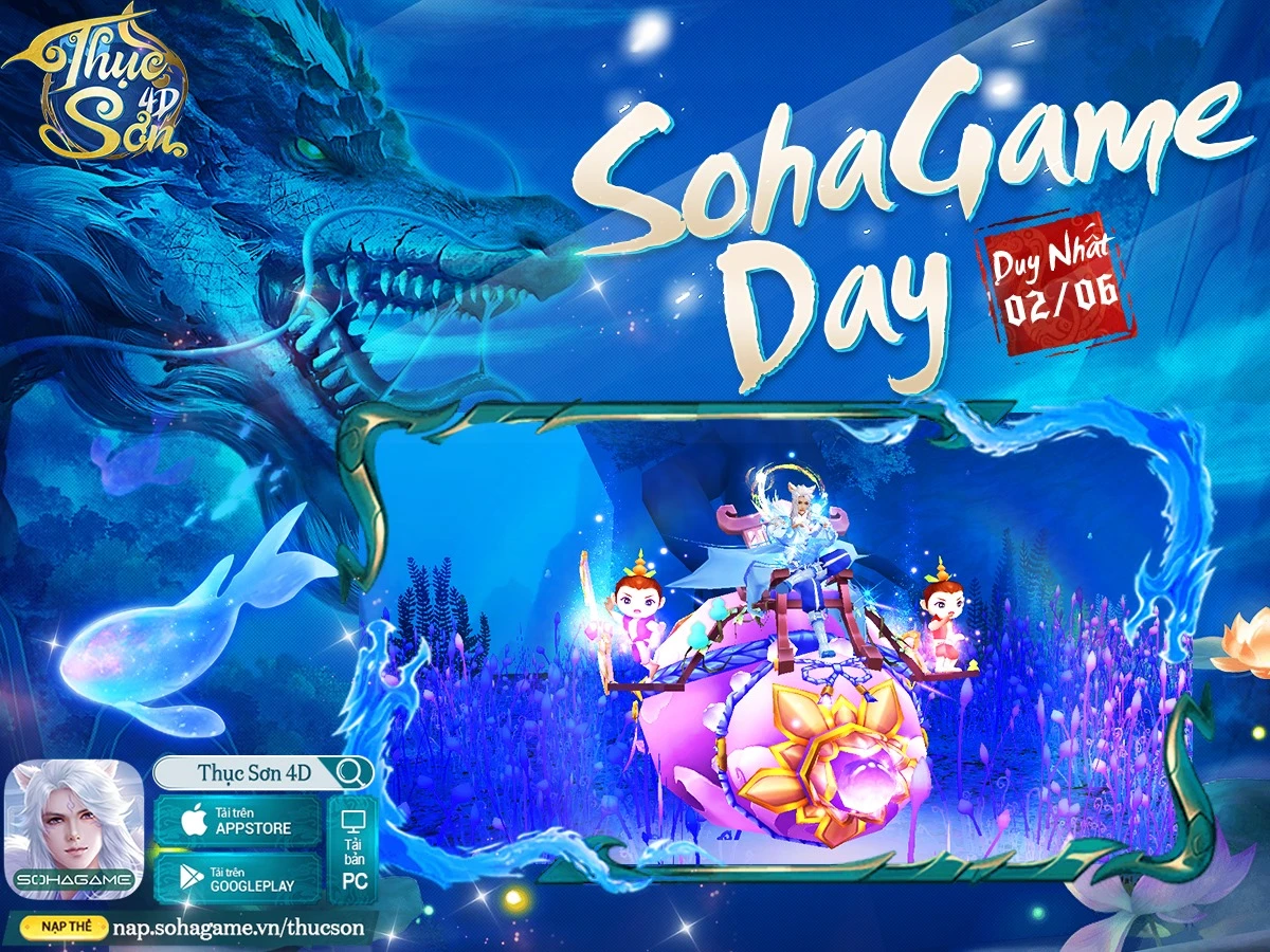 [Thục Sơn Kỳ Hiệp Mobile] SohaGame Day Chào Mừng Tháng 6 - Nhận Quà Cực Xịn