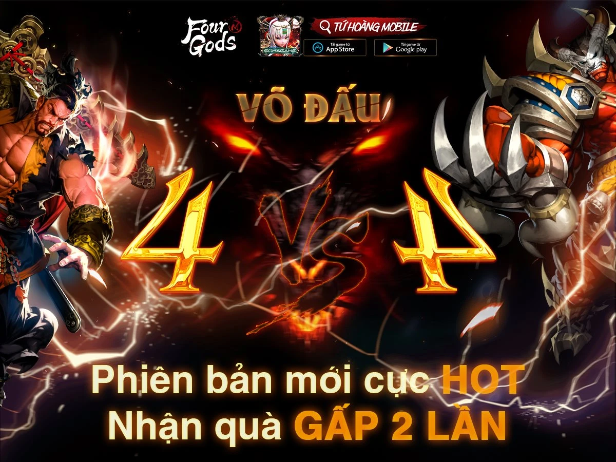 [Tứ Hoàng Mobile] Giới Thiệu Phiên Bản Mới Võ Đấu - Nhận Quà Cực Hot