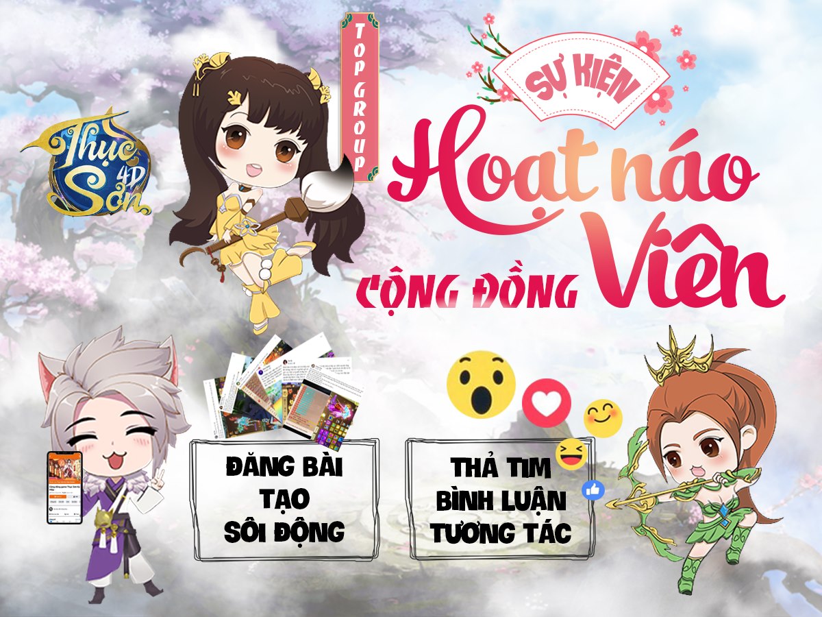 [Thục Sơn Kỳ Hiệp Mobile] Sự Kiện Hoạt Náo Viên Cộng Đồng