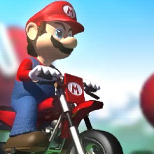 Mario lái xe vượt địa hình
