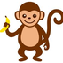 Khỉ ăn chuối 2