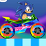 Game Sonic lái xe cầu vồng