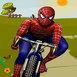 Spiderman lái xe đạp