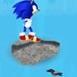 Game Super Sonic xuống thác