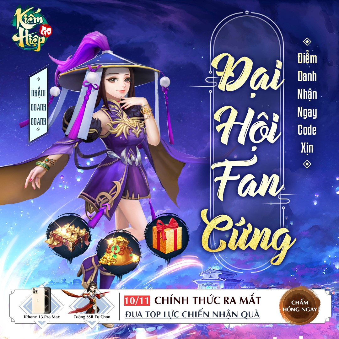 [Kiếm Hiệp GO] Đại Hội Fan Cứng - Chấm Để Nhận Code